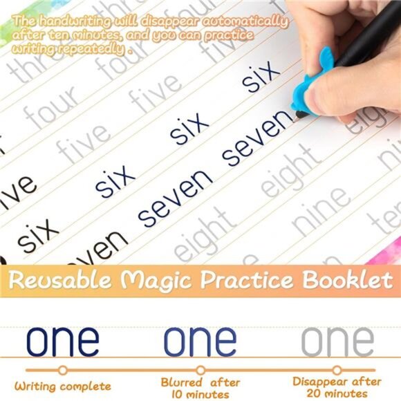 Large Size Magic Practice Copybook, Reusable Handwriting Practice Book, for - Picture 4 of 7